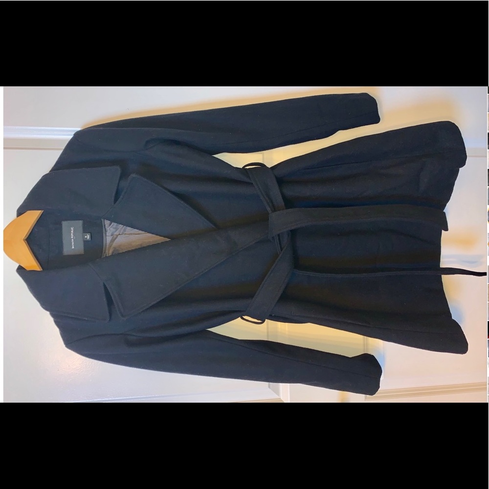 Banana Republic Black Wool Coat S